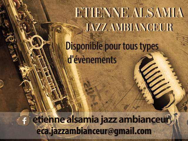 Flyer Etiene Alsamia - Jazz Ambianceur