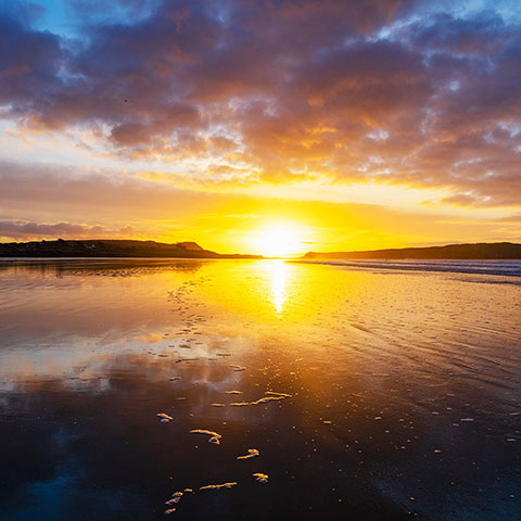 Lever de soleil sur l'Aber — Presqu'île de Crozon