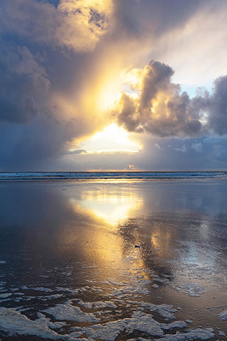 Coucher de soleil, Kerziguénou, Goulien