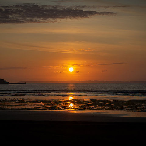 Coucher de soleil — Plage du Ris à Douarnenez