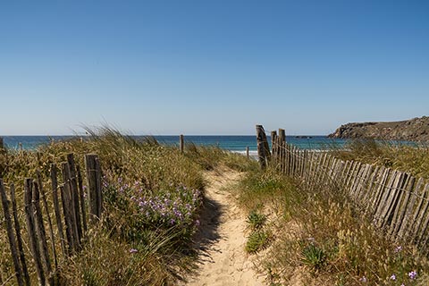 Plage de la baie des Trépassés à Plogoff
