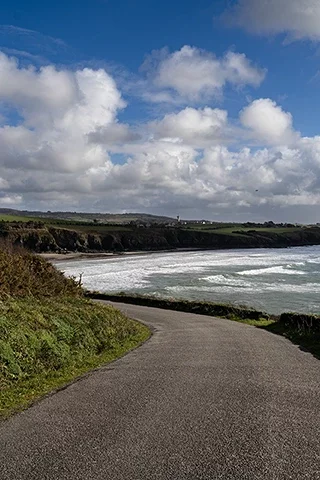 route côtière presqu ile de crozon finistere bretagne mer iroise paysage littoral