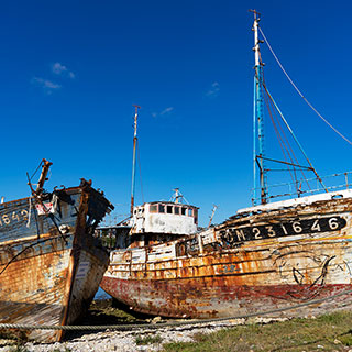 Cimetière de bateaux à Camaret-sur-Mer