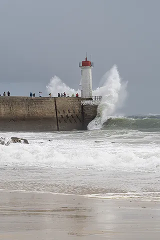 Phare du Raoulic – Houle cyclonique d’Erin - Audierne