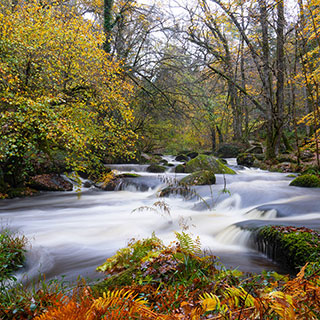 Pose longue sur la rivière d’Argent à Huelgoat