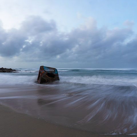 Plage de la Torche en pose longue